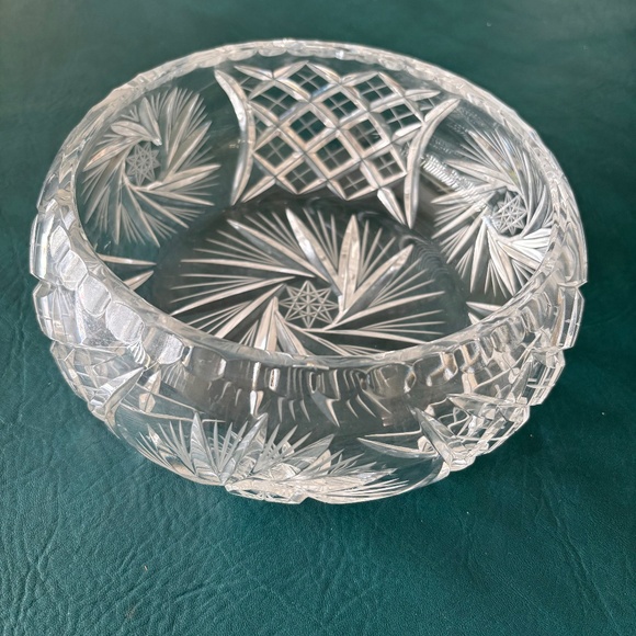 Vintage Birks pinwheel large crystal bowl mint condition - Picture 1 of 8